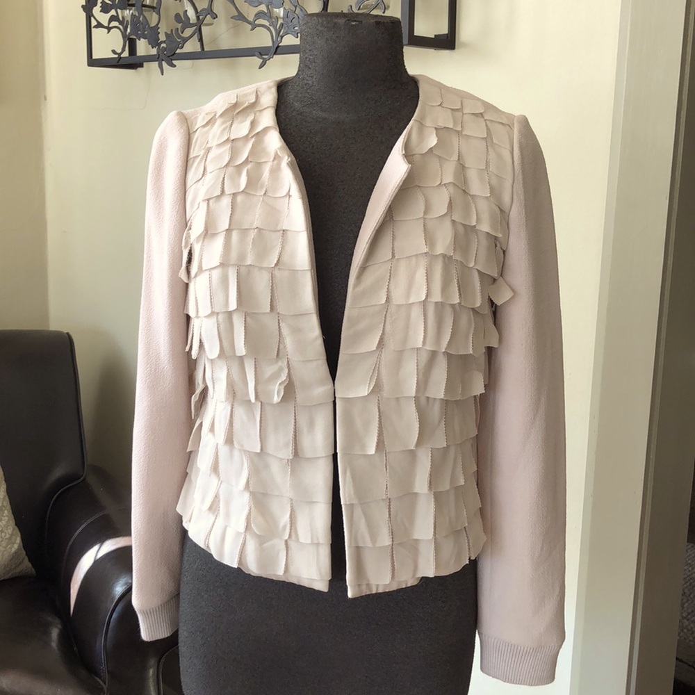 J Crew Collection silk-accented jacket